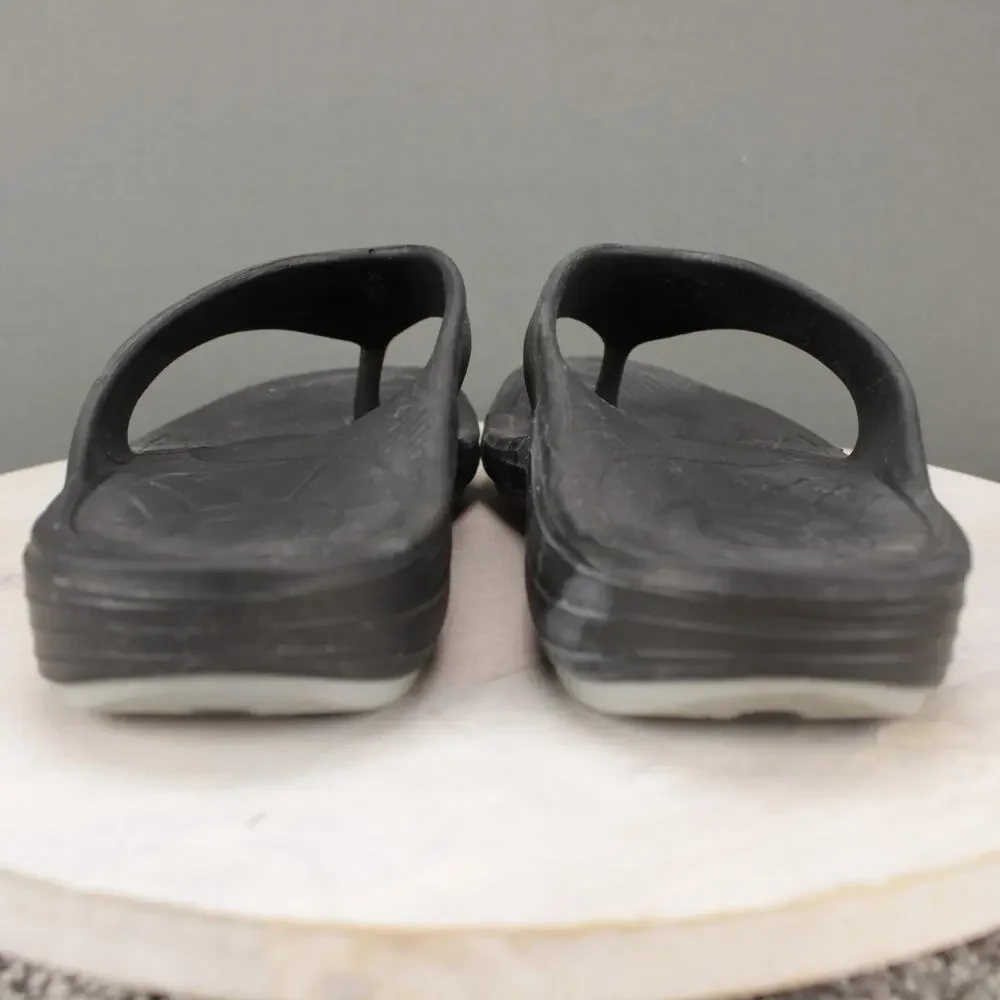 Aetrex Comfort Slide Sandals Mens 10 Black Synthetic Orthopedic